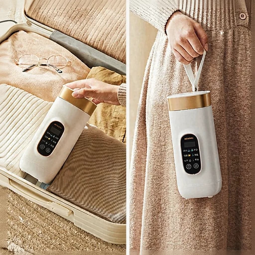 Cốc ấm siêu tốc du lịch điện cầm tay có giữ ấm