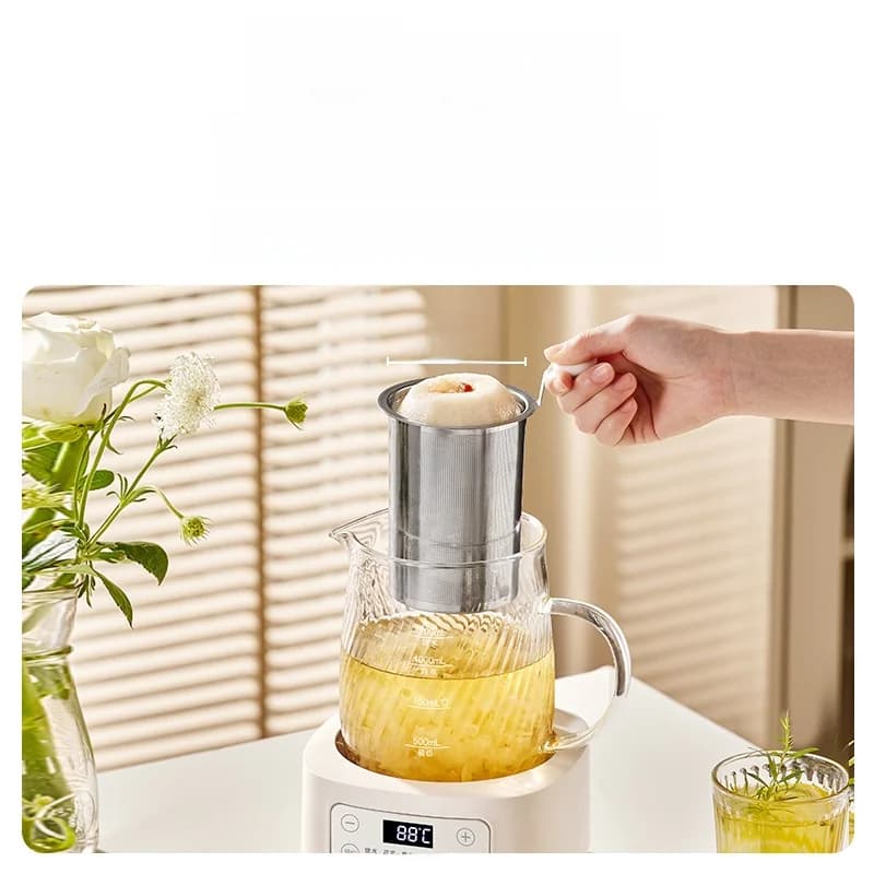 Ấm điện thủy tinh có điều chỉnh nhiệt độ 1.2L