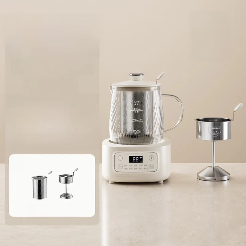 Ấm điện thủy tinh có điều chỉnh nhiệt độ 1.2L