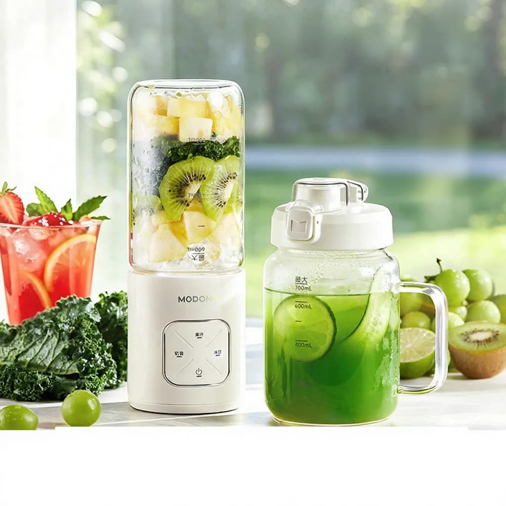 Cốc máy xay không dây cầm tay kèm 2 cốc và xay đá