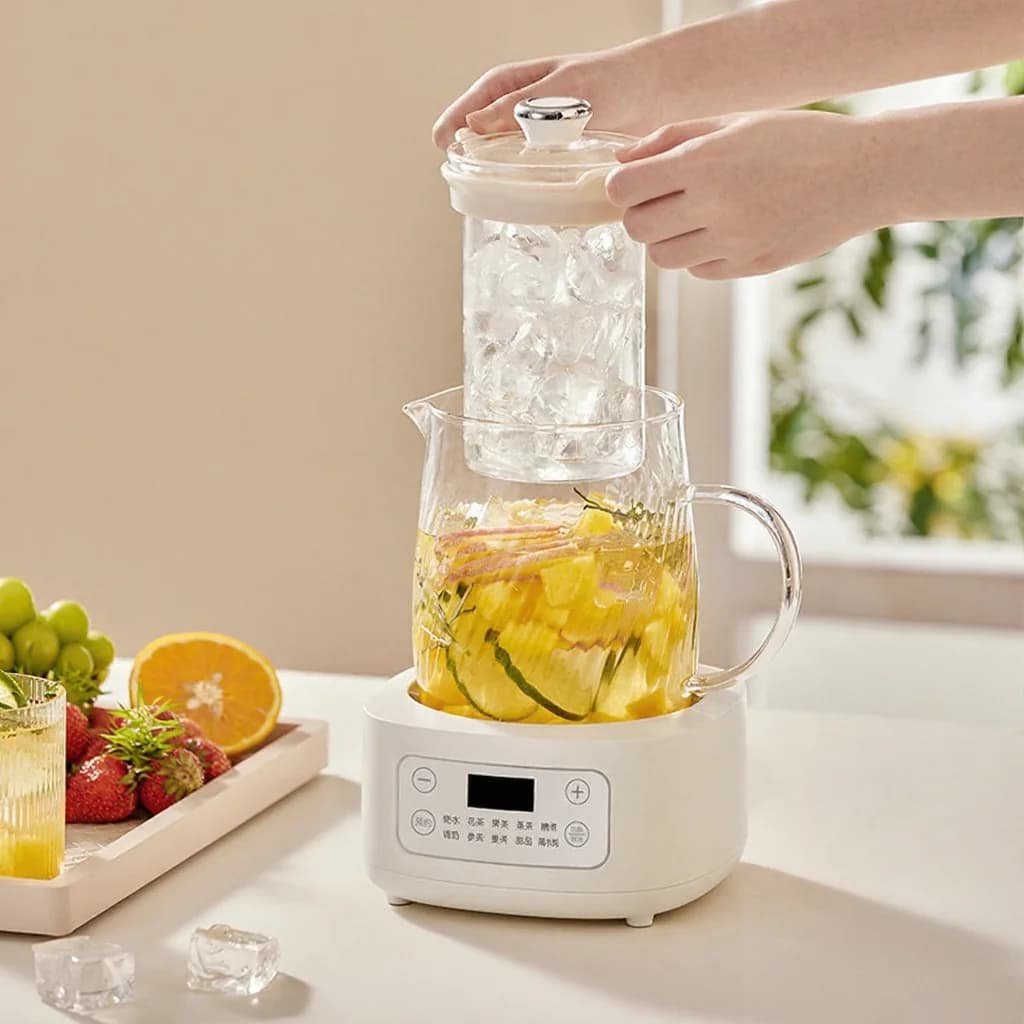 Nồi điện thủy tinh 1-1.5L điều khiển cảm ứng pha trà