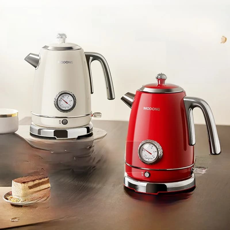 Ấm đun nước điện inox có đồng hồ nhiệt 1.8L