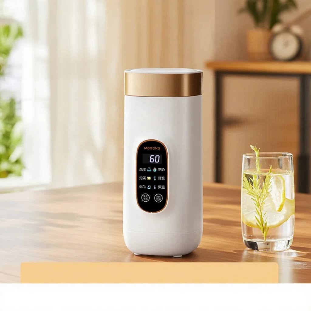 Cốc đun nước điện cầm tay có điều chỉnh nhiệt độ