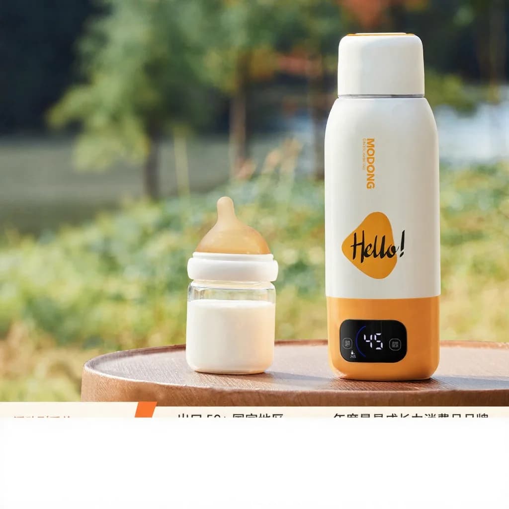 Cốc đun sữa bột cho bé 550ml Ultra, cắm điện đun sôi + giữ ấm không dây