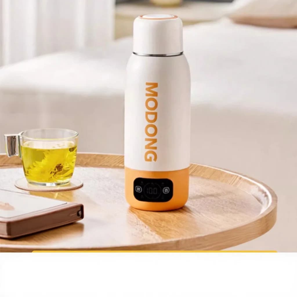 Cốc ấm đun nước điện du lịch cầm tay 600ml, lót 316 thép không gỉ