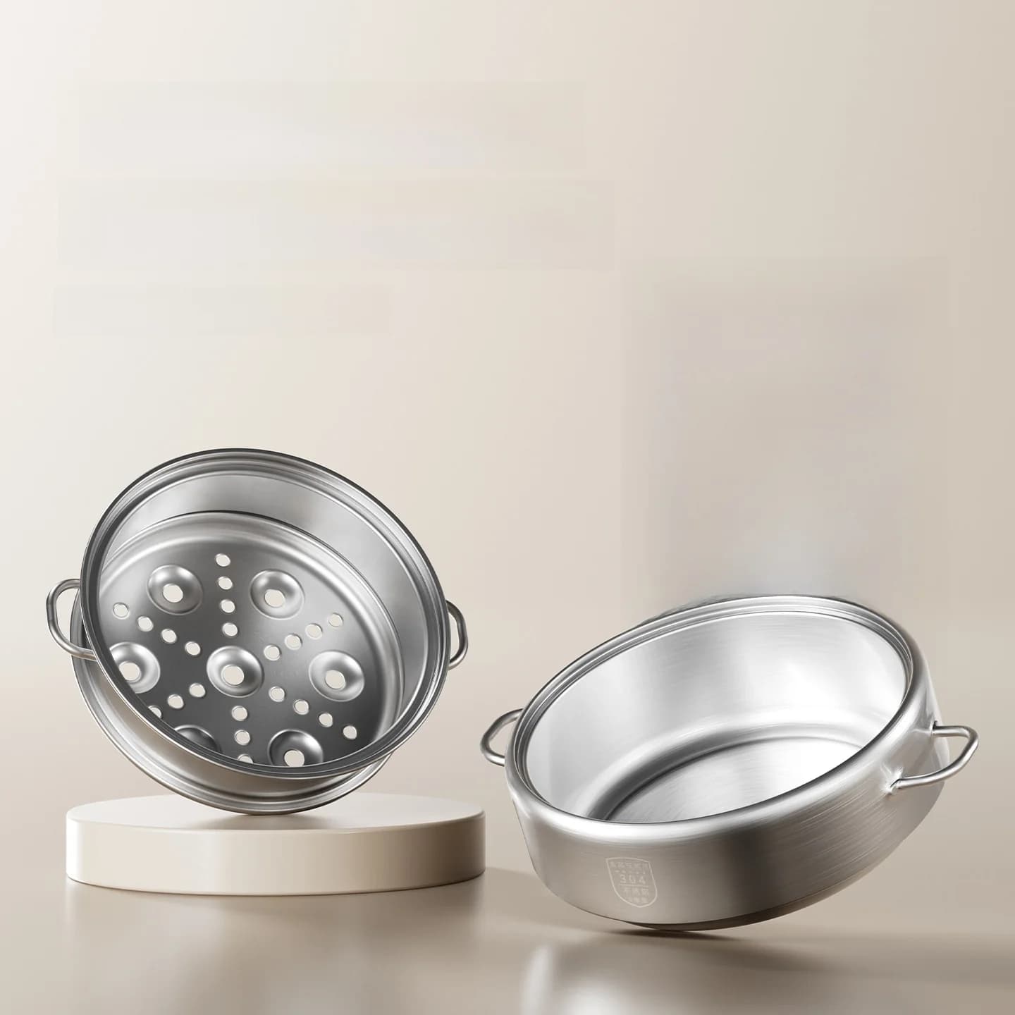 Nồi lẩu điện tách rời inox 2L, 3 mức nhiệt