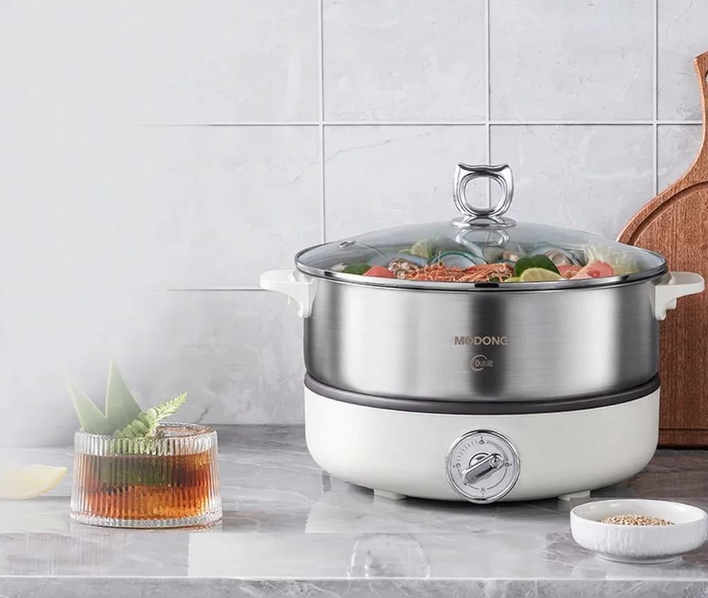 Nồi lẩu điện chia ngăn có lòng nồi inox 1500W