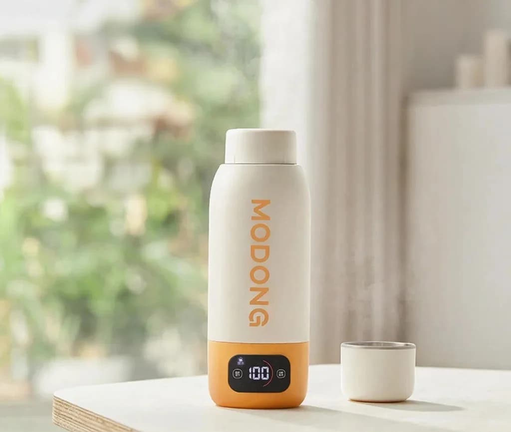 Cốc đun nước điện di động 600ml, lòng 316, cách nhiệt chân không