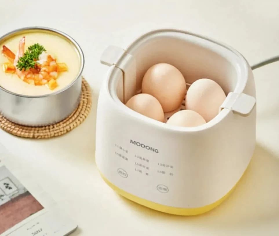 Nồi luộc trứng điện 4-6 trứng kèm bát hấp trứng