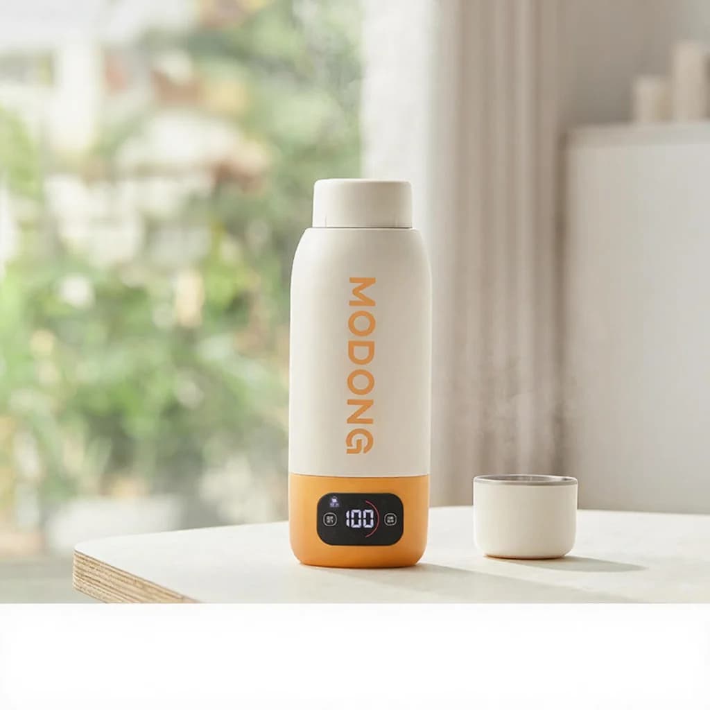 Cốc đun nước điện di động 600ml, lòng 316, cách nhiệt chân không