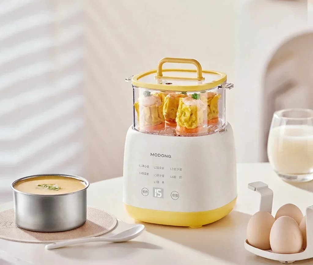 Nồi luộc trứng điện 4-6 trứng kèm bát hấp trứng