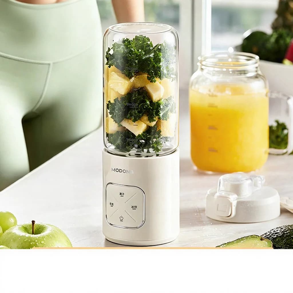 Cốc máy xay cầm tay không dây với chức năng nghiền đá và 2 cốc