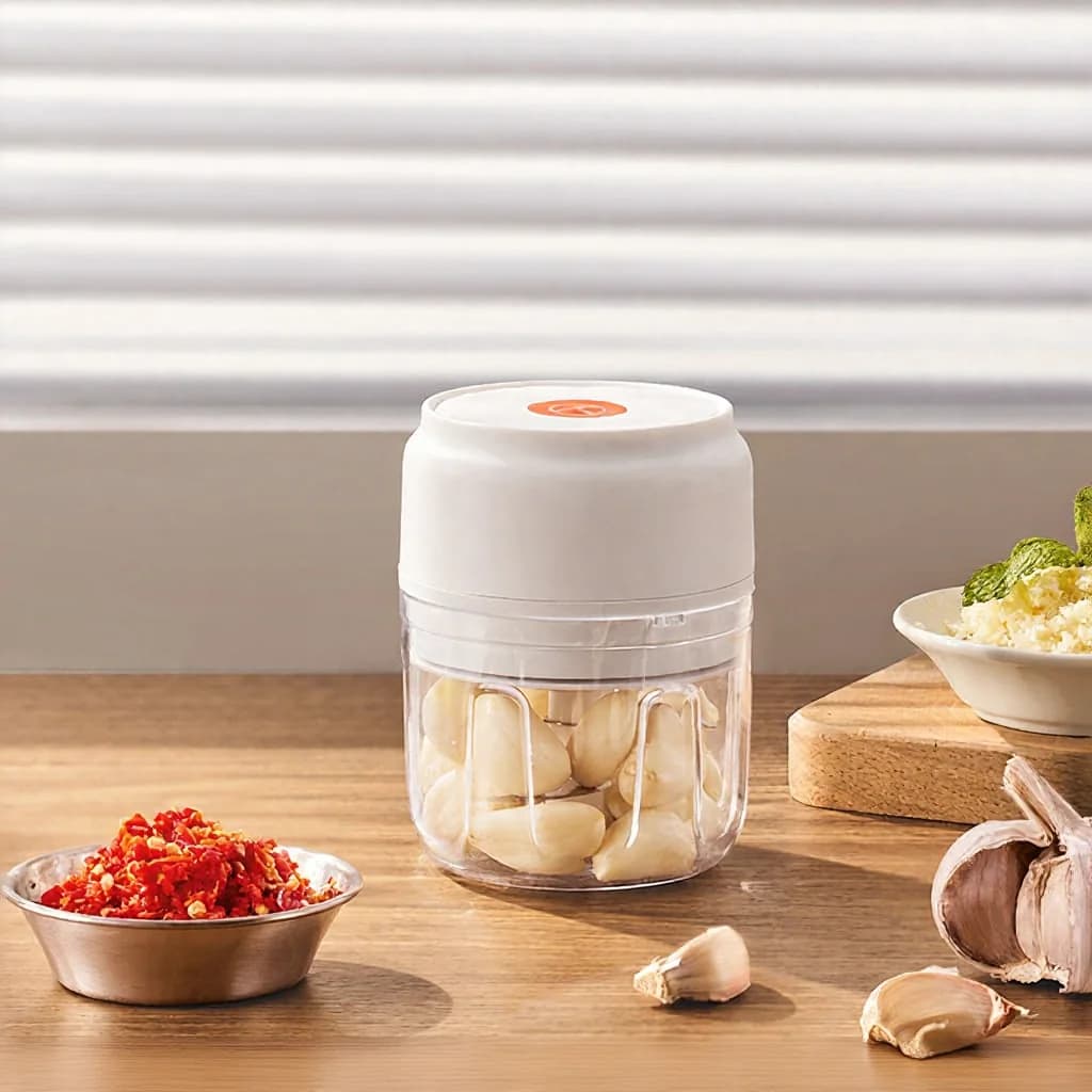 Máy băm tỏi điện cầm tay 250ml không dây
