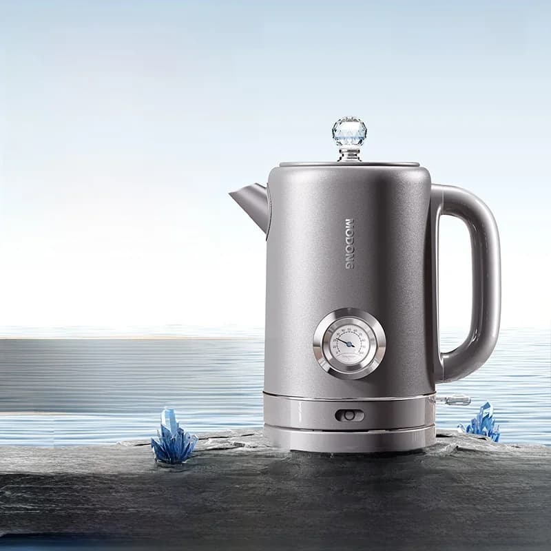 Ấm đun nước điện titanium nguyên chất 1.8L có màn hình nhiệt độ