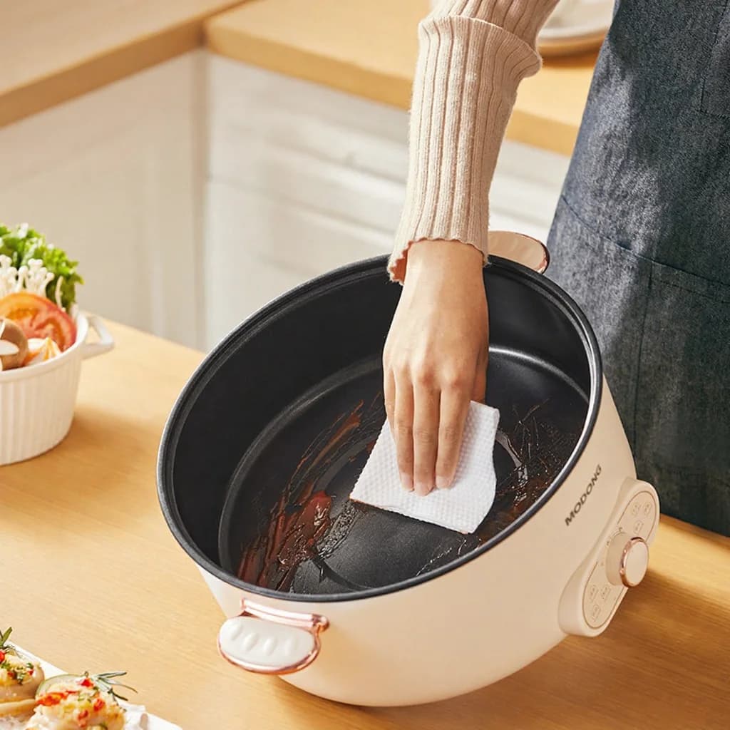 Nồi Lẩu Điện 6L Có Vỉ Hấp, Chống Dính
