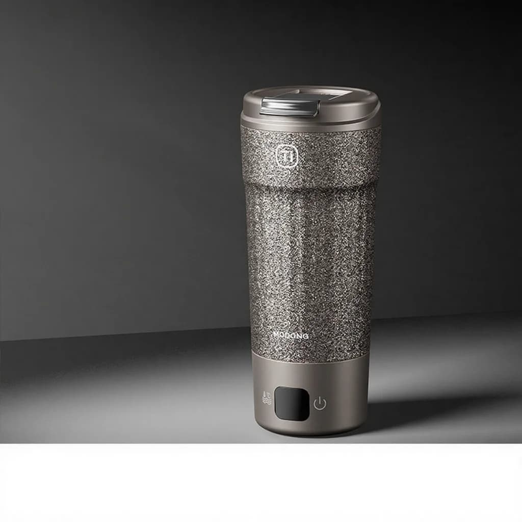 Cốc du lịch điện titanium 400ml có hiển thị nhiệt độ