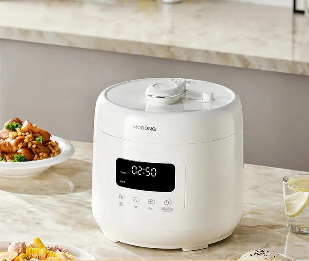 Nồi áp suất điện 4L với lòng nồi phủ gốm, 800W, hẹn giờ 17-24H