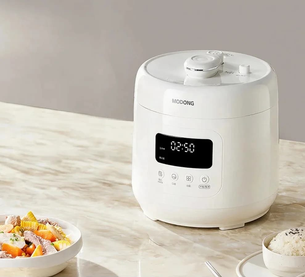 Nồi áp suất điện 4L phủ gốm, 800W, điều khiển cảm ứng