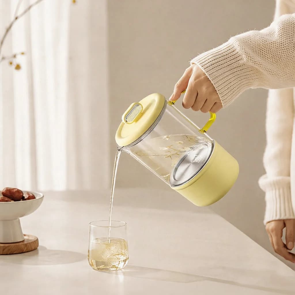 Cốc đun điện bằng thủy tinh có điều chỉnh nhiệt cho sữa bé