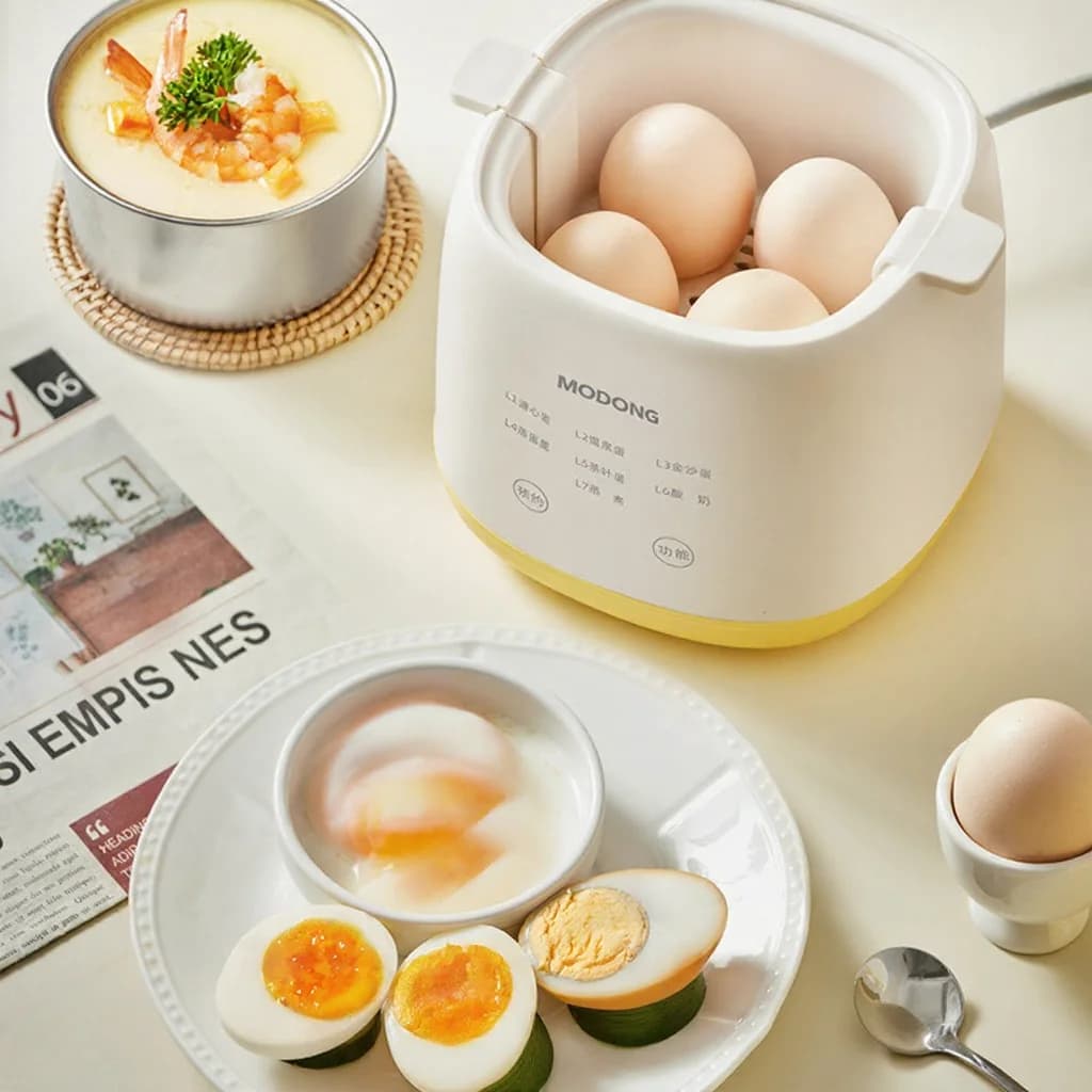 Nồi luộc trứng điện 4-6 trứng kèm bát hấp trứng