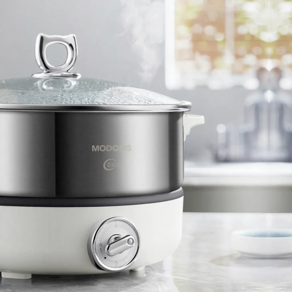 Nồi lẩu điện chia ngăn có lòng nồi inox 1500W