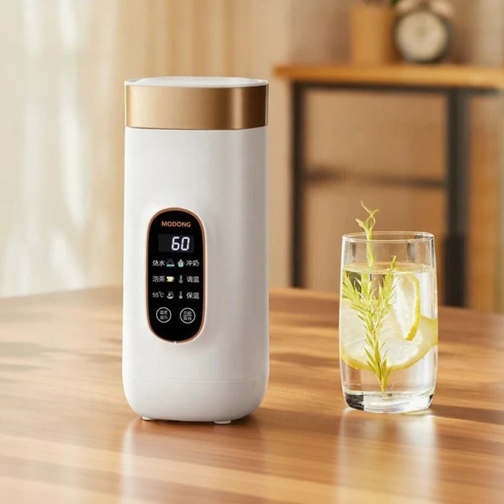 Cốc ấm siêu tốc du lịch điện cầm tay có giữ ấm