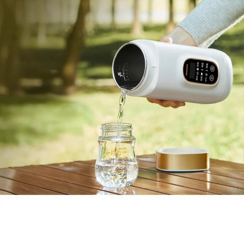 Cốc đun nước điện cầm tay có điều chỉnh nhiệt độ