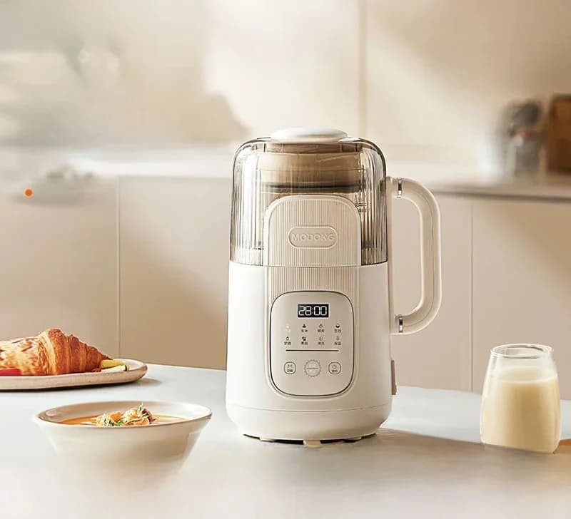 Máy xay nấu nóng lạnh 1.2L thân kính điều khiển cảm ứng
