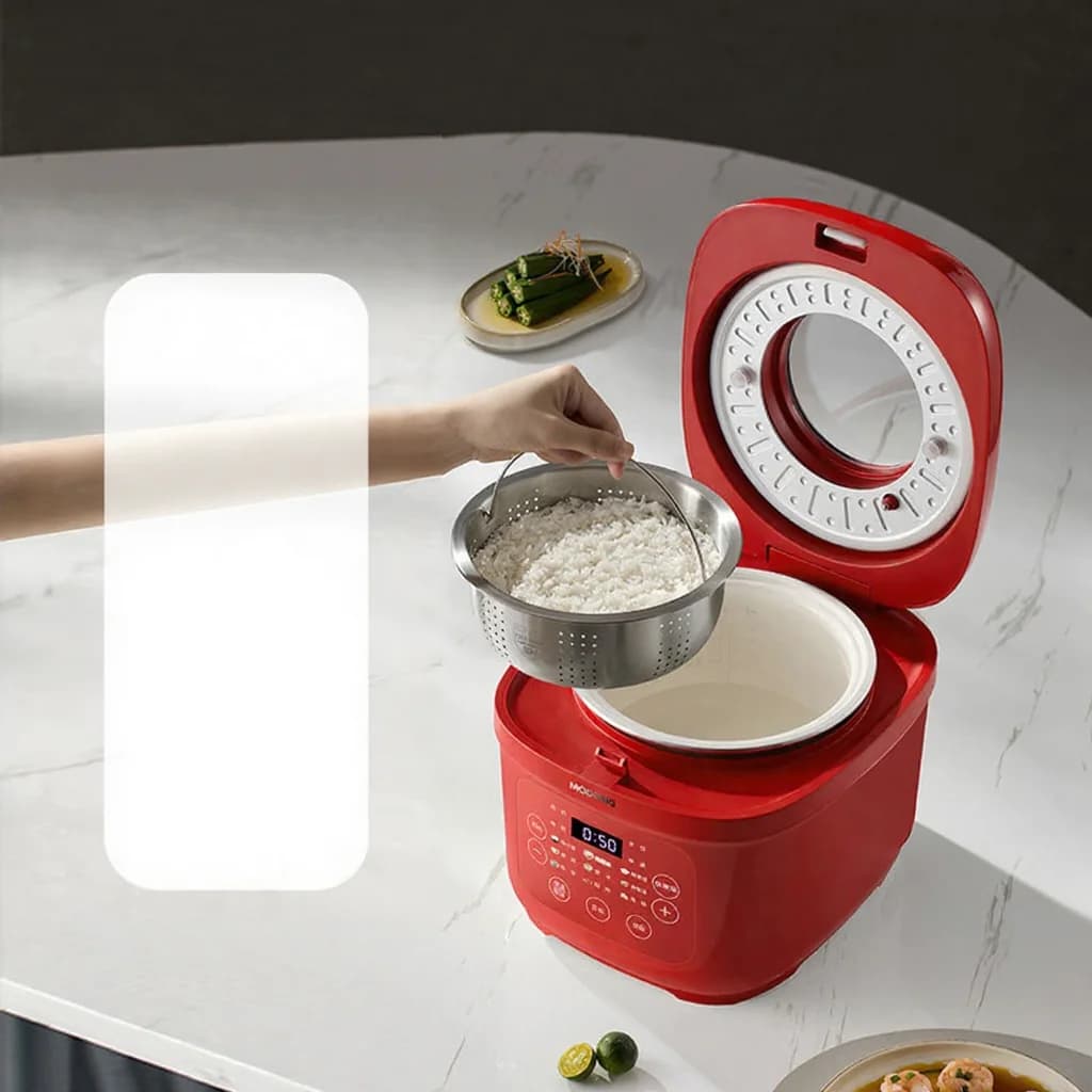 Nồi cơm điện 3L với lòng nồi gốm, 600W