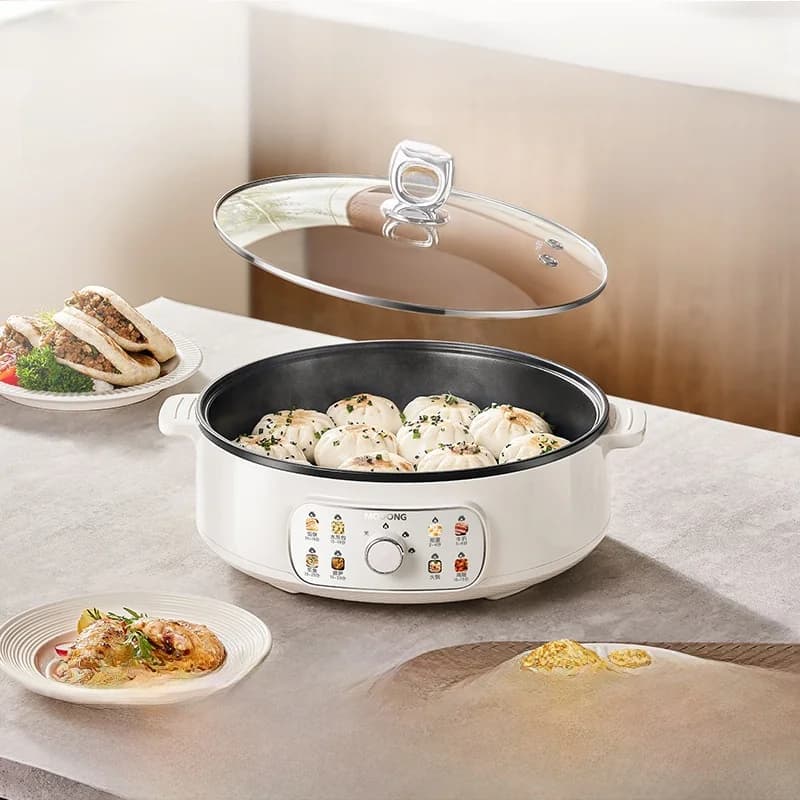 Chảo điện hai mặt gia nhiệt 4L chống dính 1800W