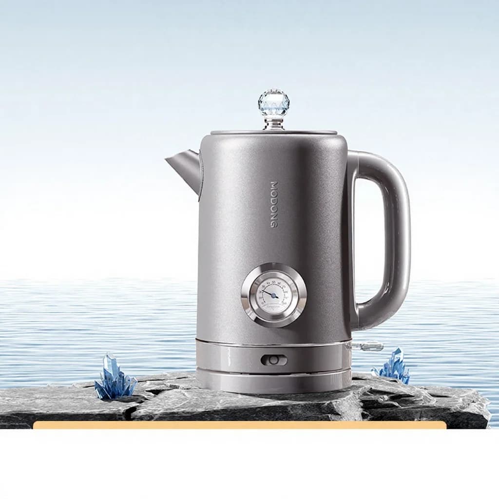 Ấm đun nước điện titanium nguyên chất có màn hình nhiệt độ 1.8L
