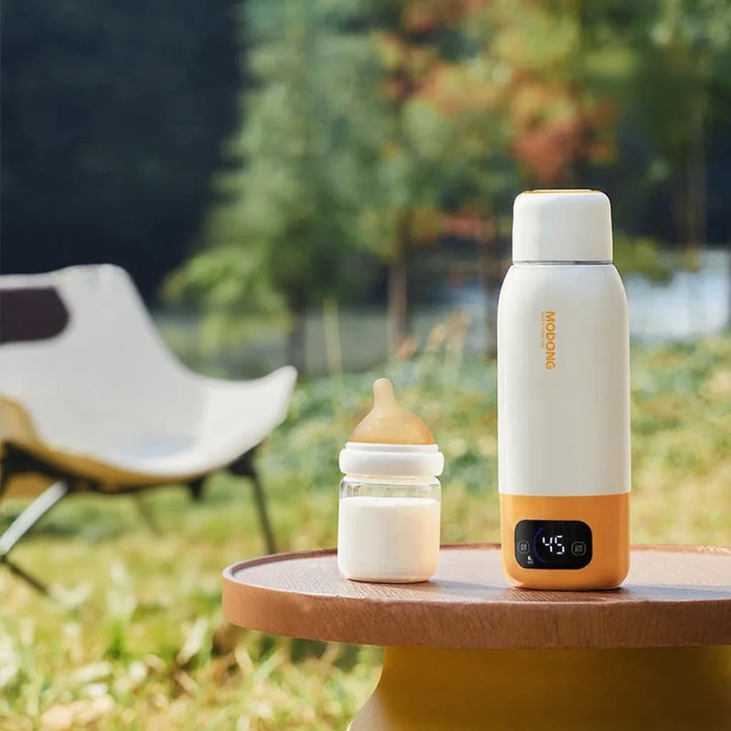 Cốc đun sữa bột cho bé di động 550ml, cắm điện và không dây