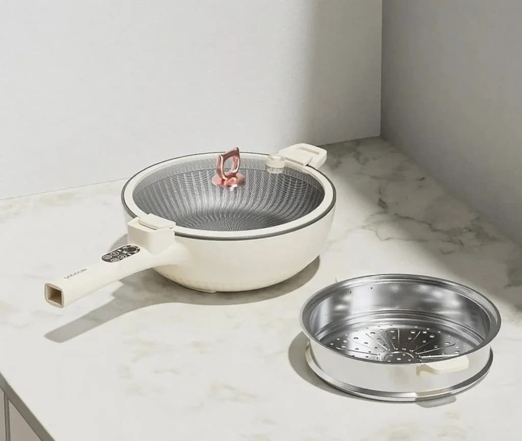 Nồi nấu điện 6L có xửng hấp inox