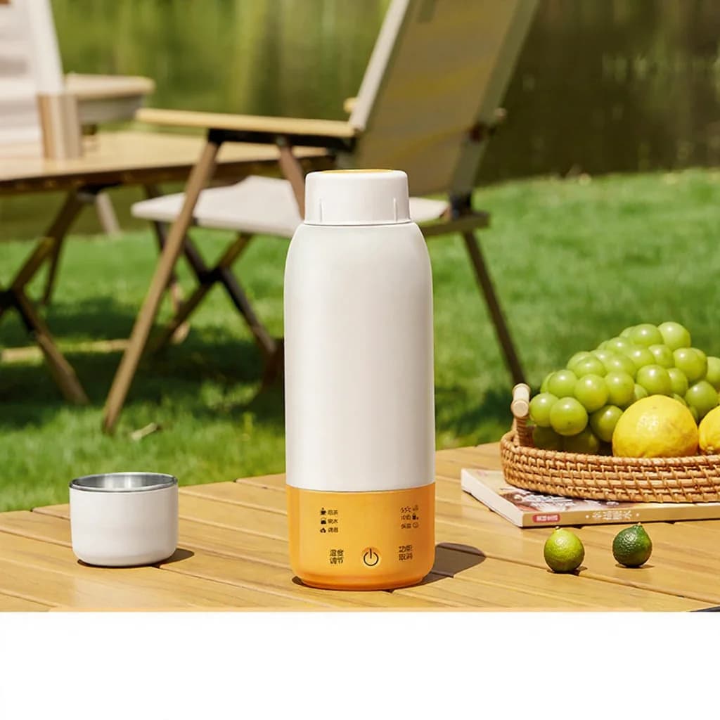 Cốc đun nước điện trên ô tô di động có điều khiển nhiệt độ