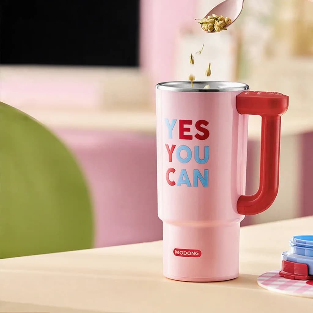 Cốc đun điện di động với ruột inox 680ml