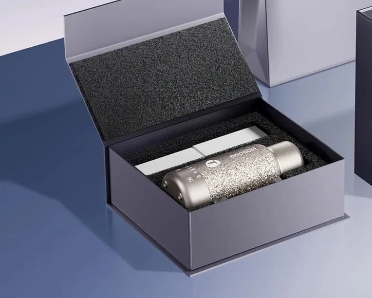 Cốc đun nước điện Titanium cầm tay, 1L, hai nguồn điện, giữ ấm