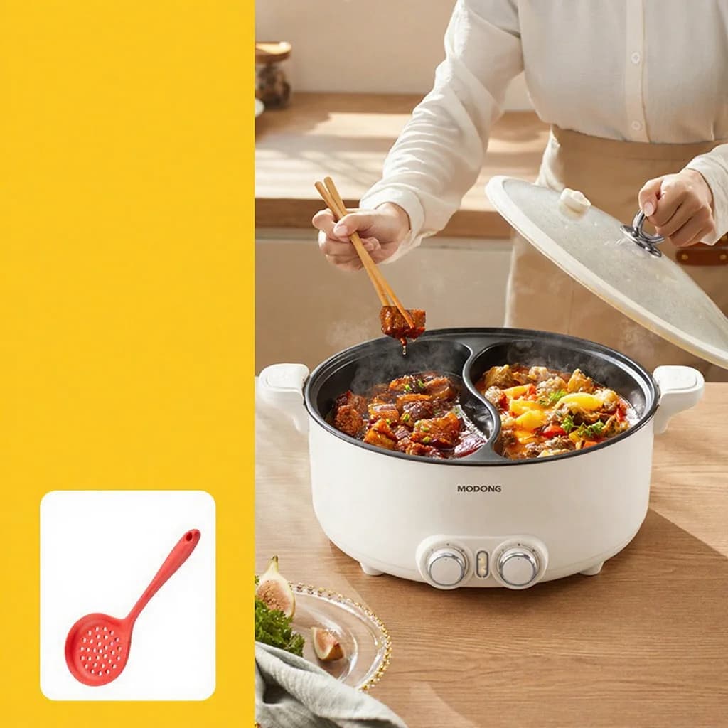 Nồi lẩu điện 2 vùng 6L 7L 8L điều khiển cảm ứng