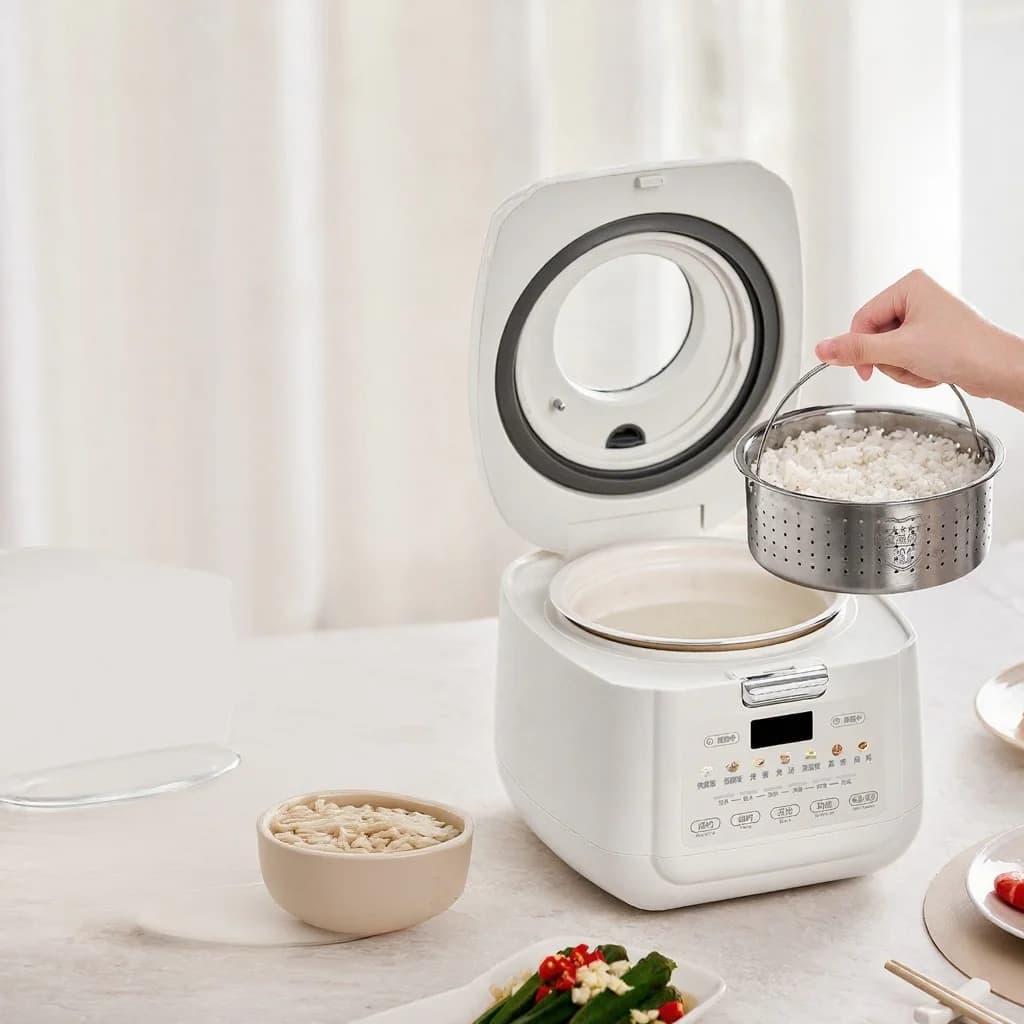 Nồi cơm điện 2L có nấu ít đường và giữ ấm
