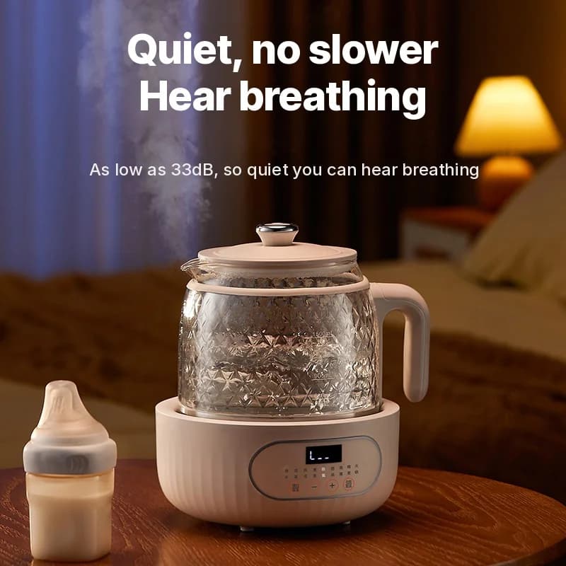 Nồi điện thủy tinh chống bỏng hai lớp
