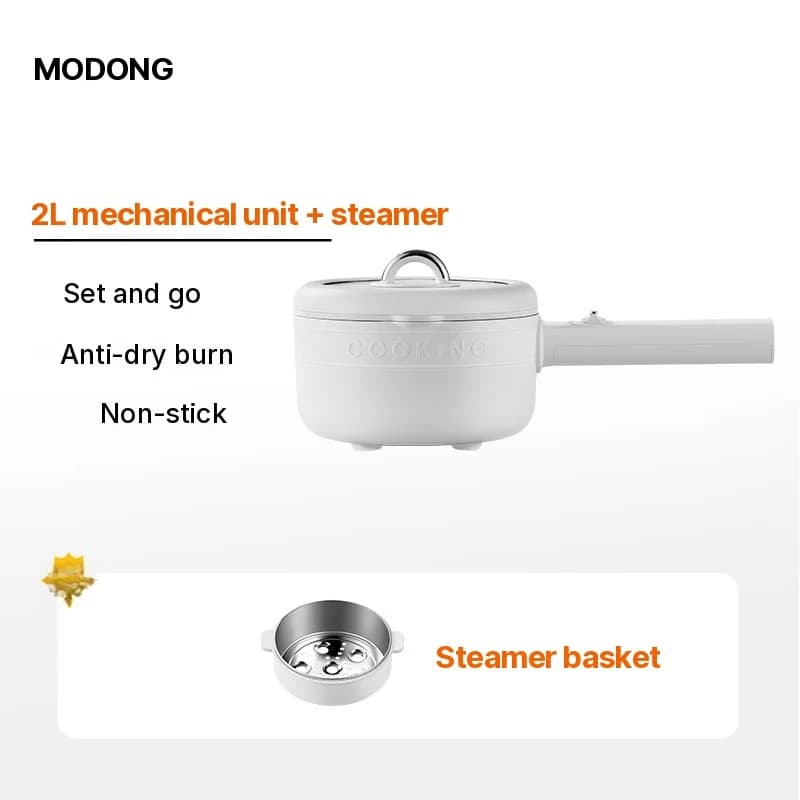 Nồi nấu điện có lòng phủ men sứ và xửng hấp