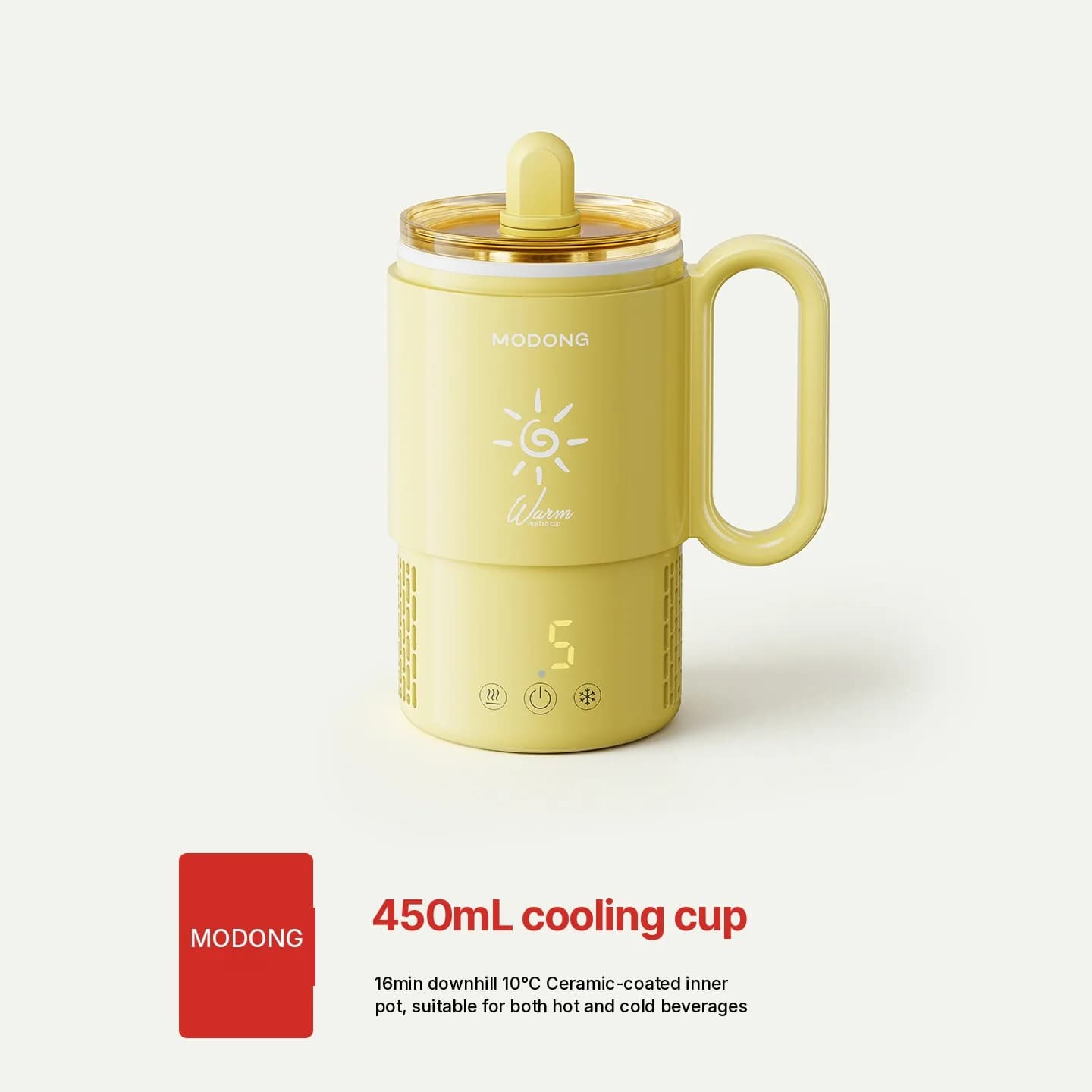 Cốc làm mát và giữ ấm mini 450mL 36W điều khiển cảm ứng