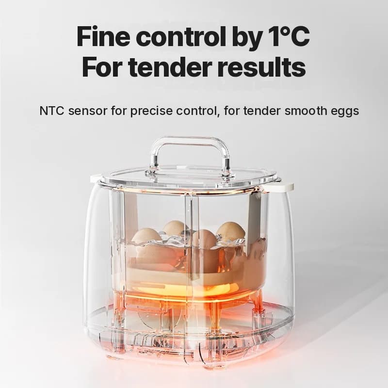 Nồi luộc trứng điện 4-6 trứng kèm bát hấp trứng