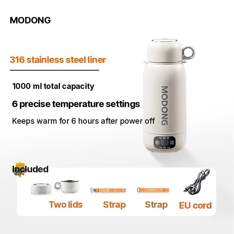 Ấm điện du lịch di động 1L bằng thép không gỉ 304 hoặc 316