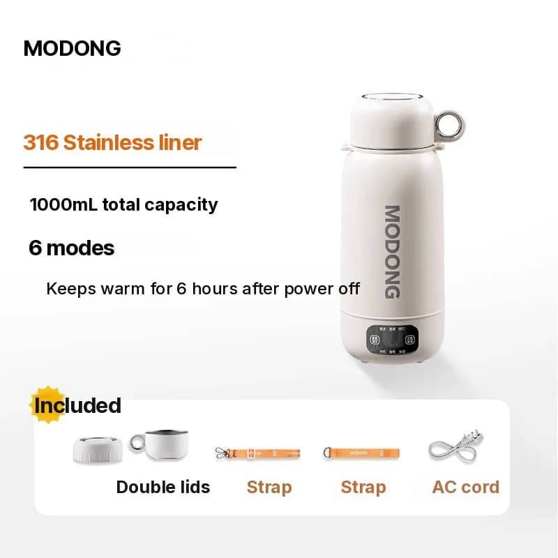 Cốc đun nóng điện cầm tay có chức năng giữ ấm