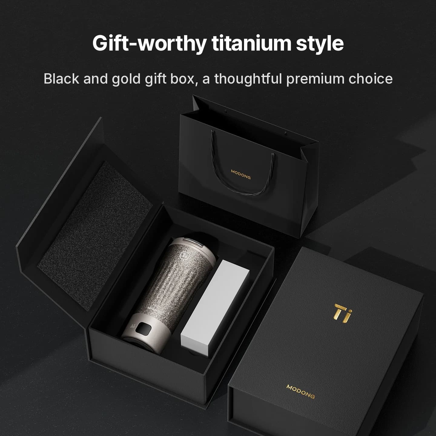 Cốc Đun Nước Điện Titanium Di Động 400ml Hiển Thị Nhiệt Độ