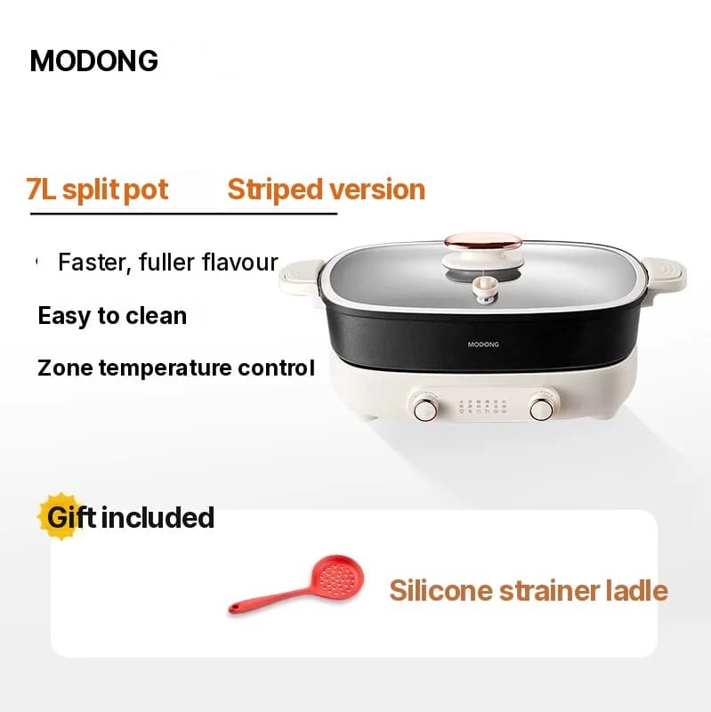 Nồi lẩu điện 7L có ngăn chia hoặc 4 ngăn, 220V, nồi chia đôi