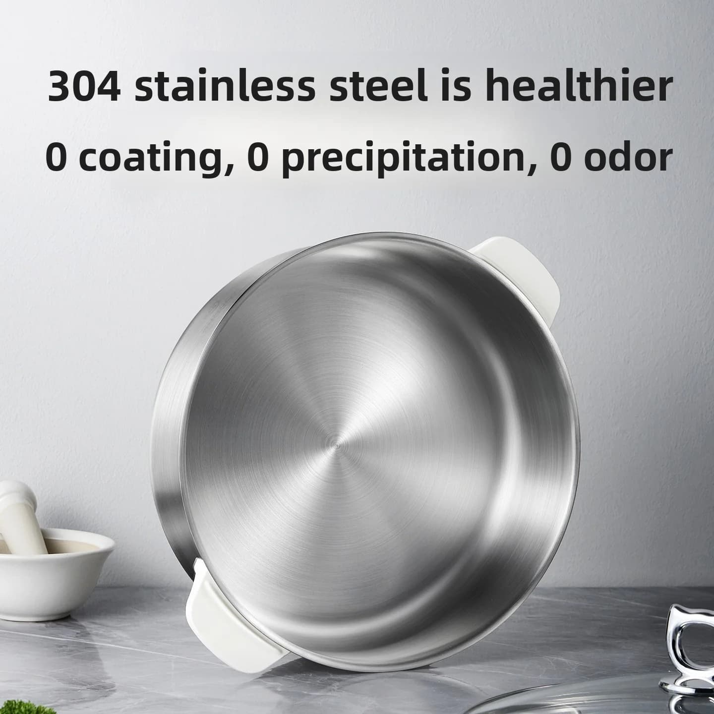Nồi lẩu điện tách rời với lòng nồi thép không gỉ 1500W