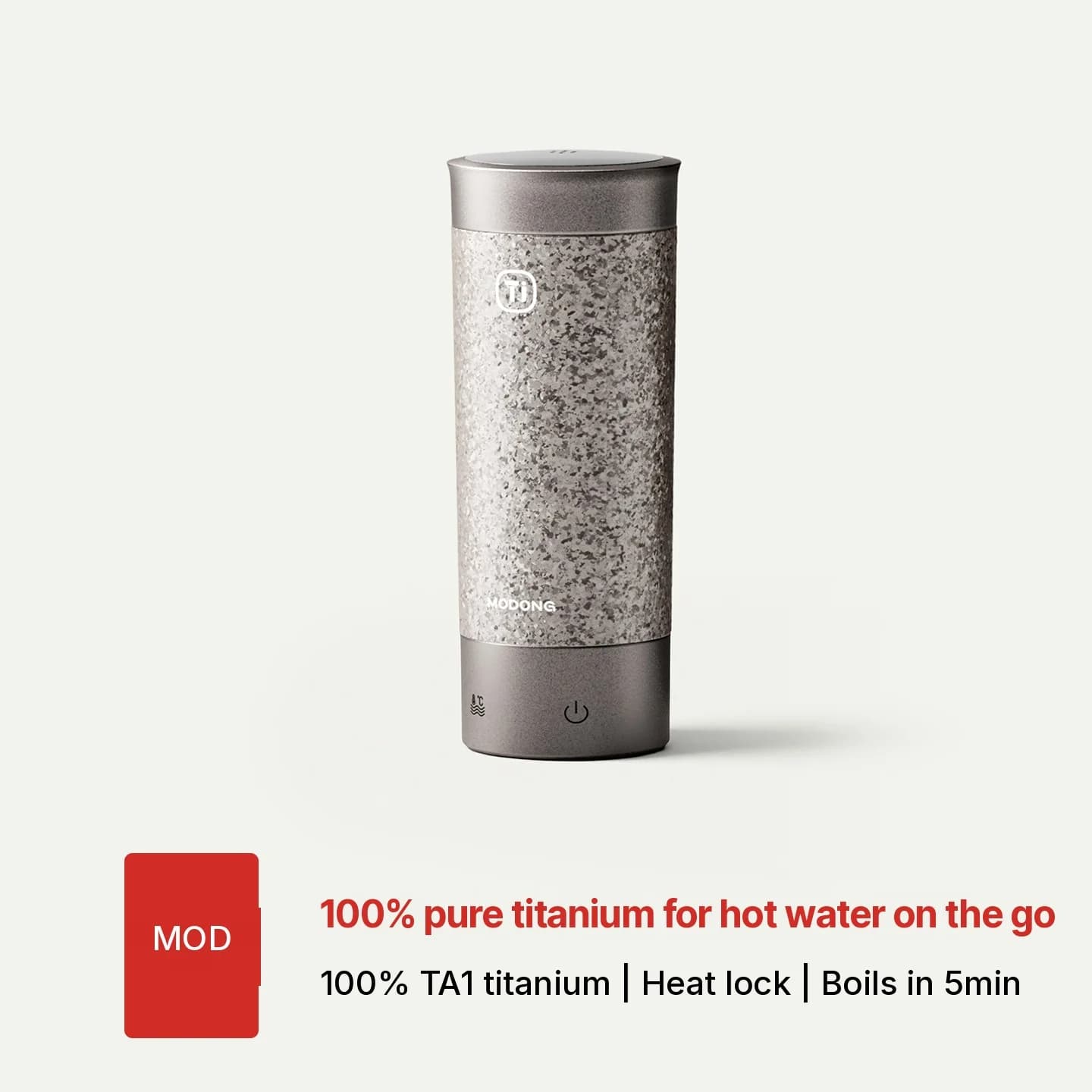 Cốc Đun Nước Điện Titanium Di Động 350ml Hộp Quà