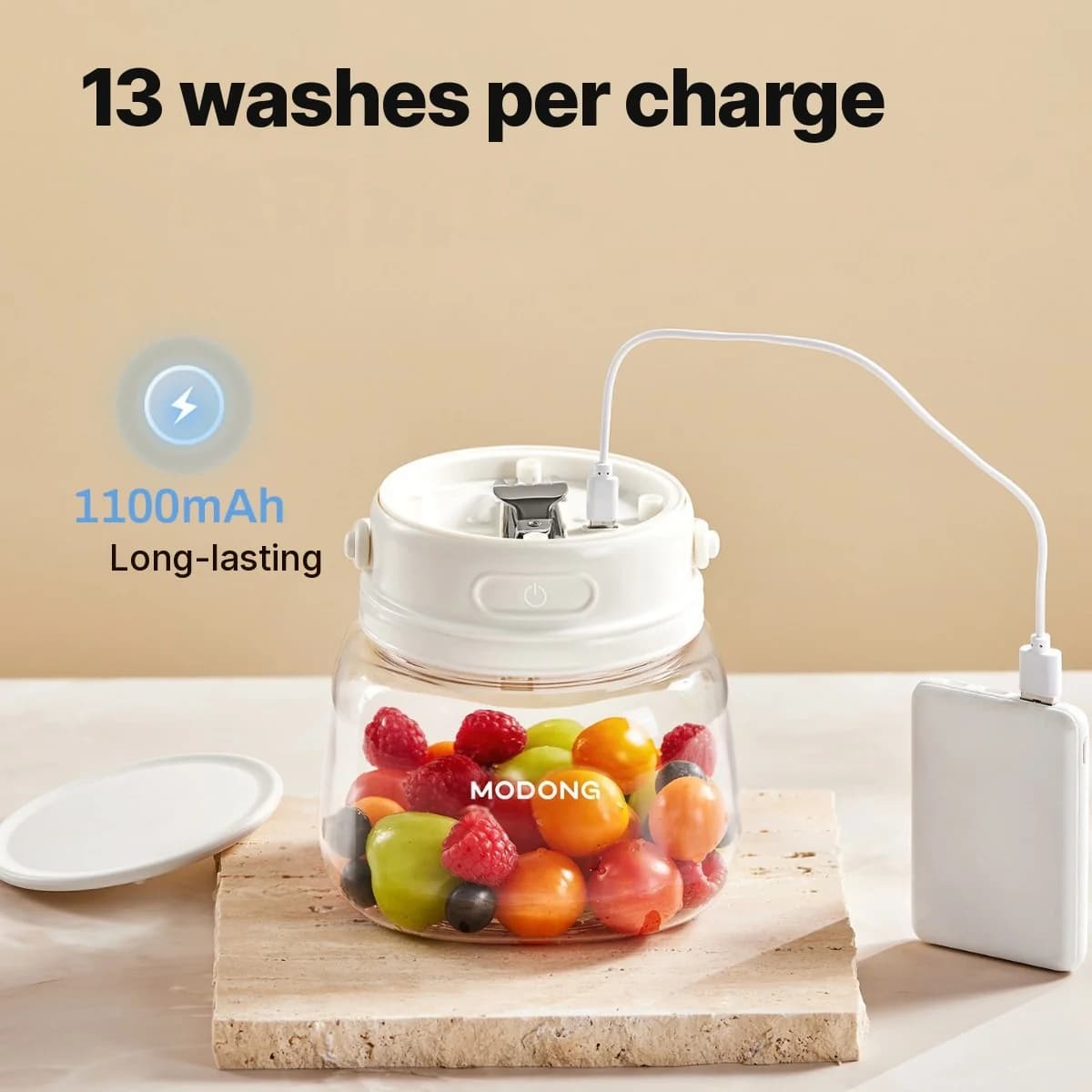 Máy rửa thực phẩm cầm tay cho trái cây và rau củ, 4W