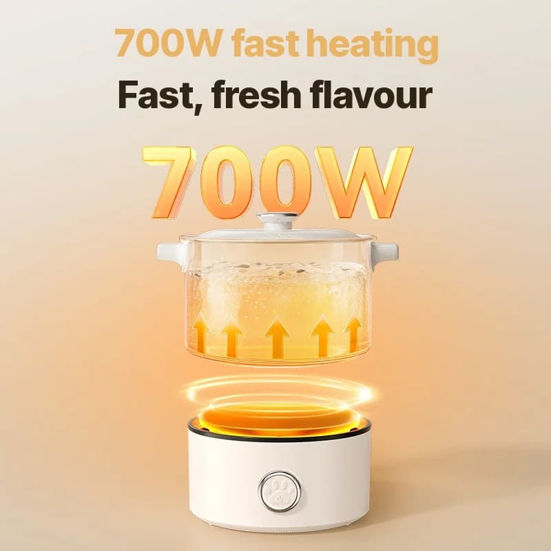 Nồi nấu điện di động kèm chảo và vỉ hấp